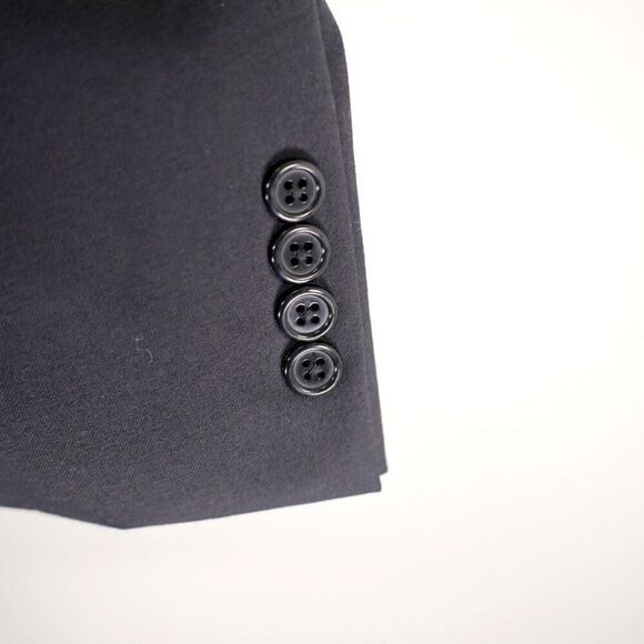 Hart Schaffner Marx Wool Black 2 Button Blazer / Suit Jacket 44L - Picture 3 of 14